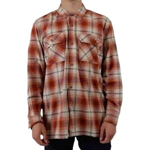 Dickies Skateboarding Plaid Flannel Shirt R. Sandoval - Burnt Ombre